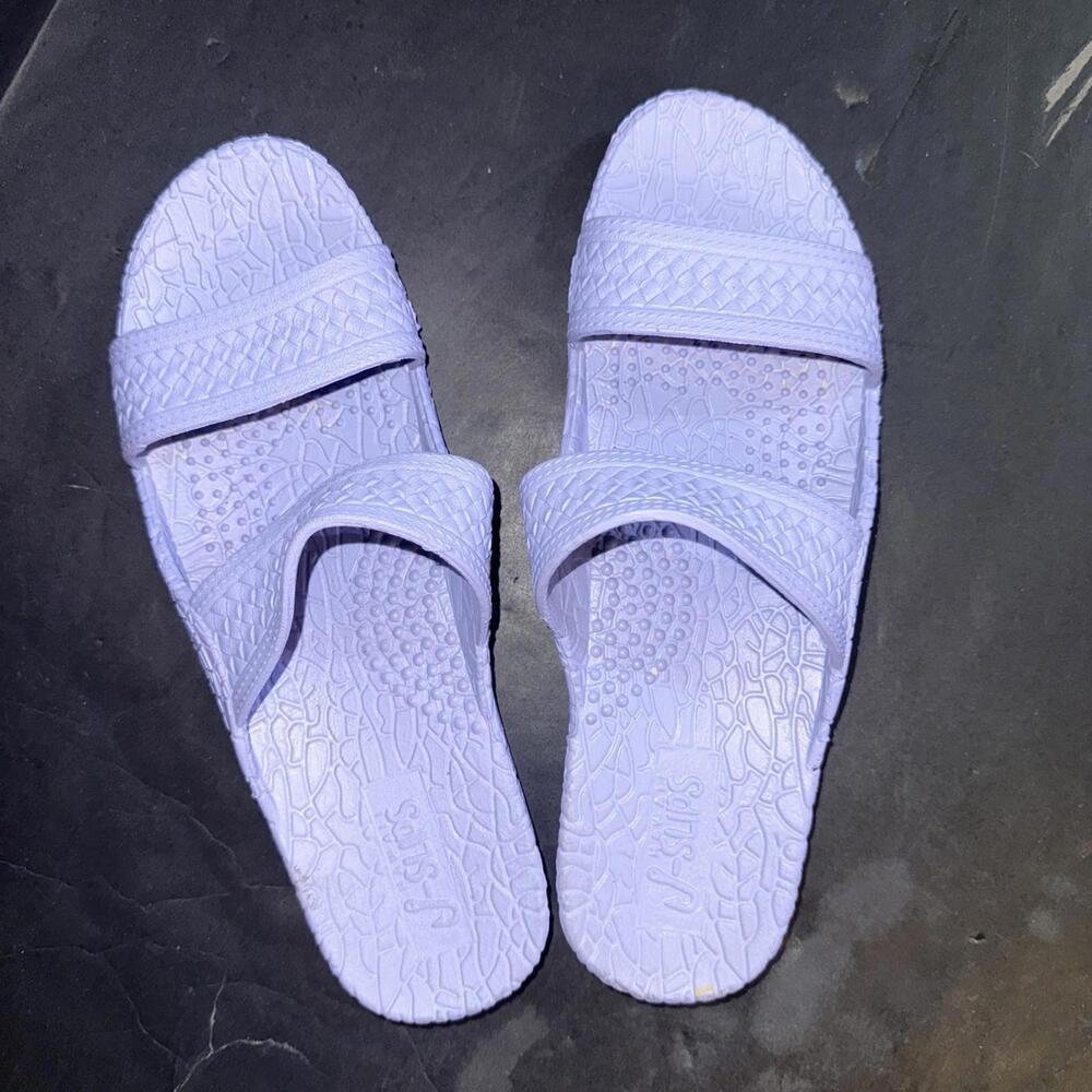J‎ Slips Pastel Purple Waterproof Gorpcore Outdoor Hawaiian Jesus Sandal 41